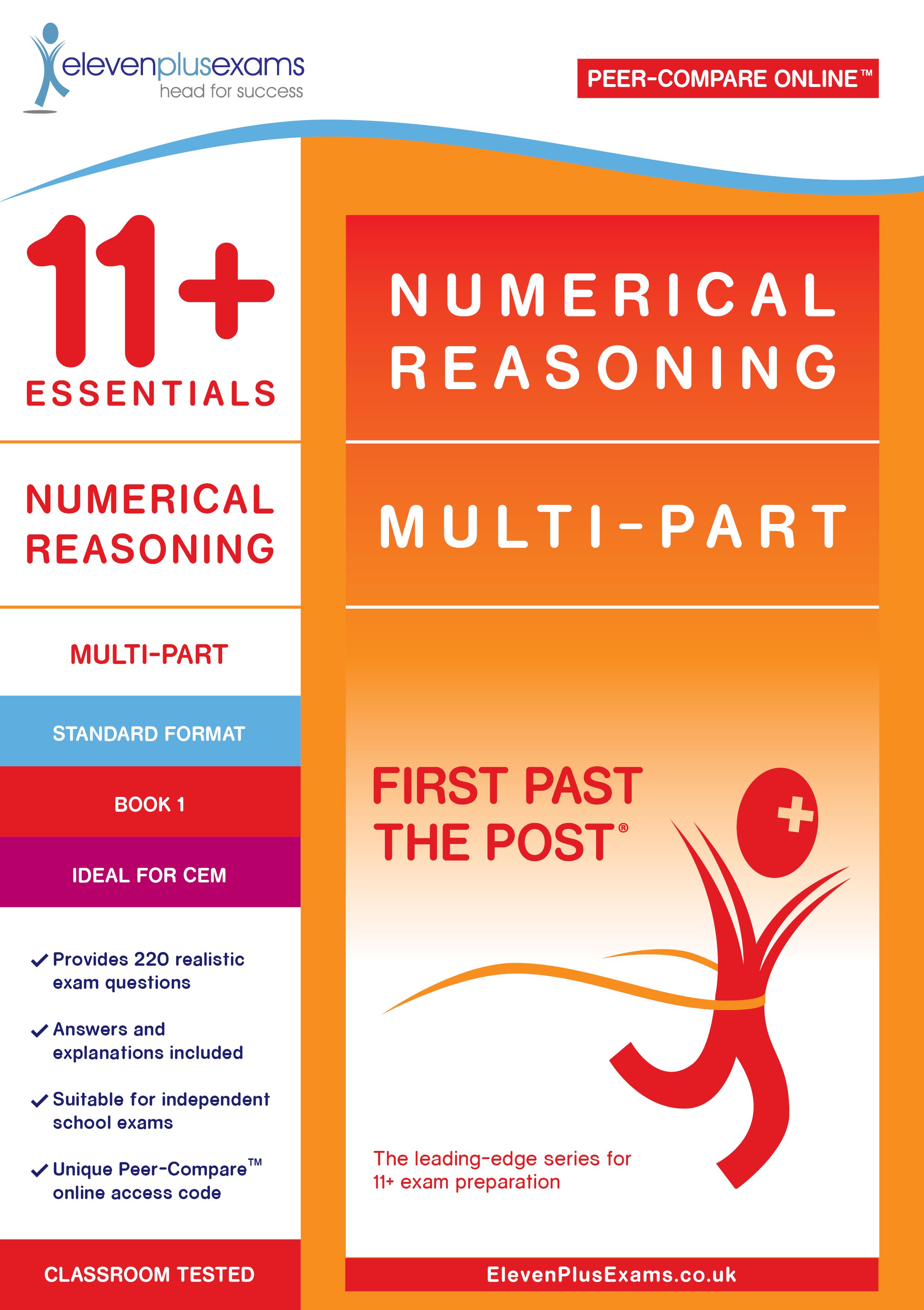 11+ Essentials - Numerical Reasoning: Multi-part Book 1 Standard Format (First Past the Post®)