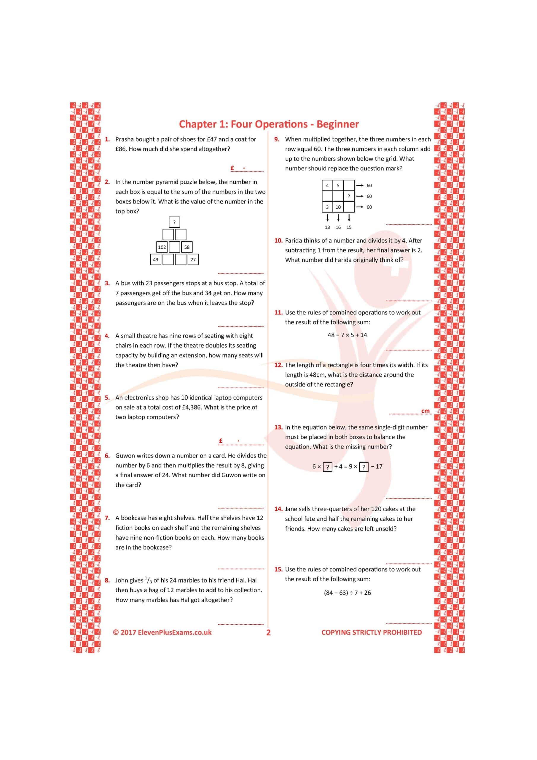 11+ Essentials - Maths: Worded Problems Book 1 (First Past the Post®) - Image 5