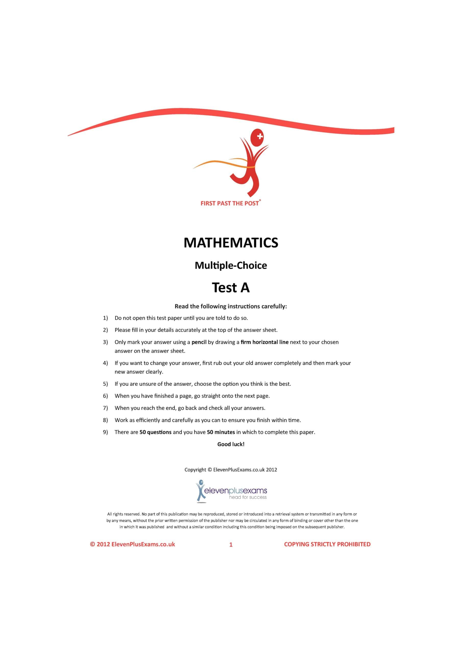 Eleven Plus Exams GL Maths Practice Papers (Multiple Choice) Book 1 (First Past the Post®) - Image 4