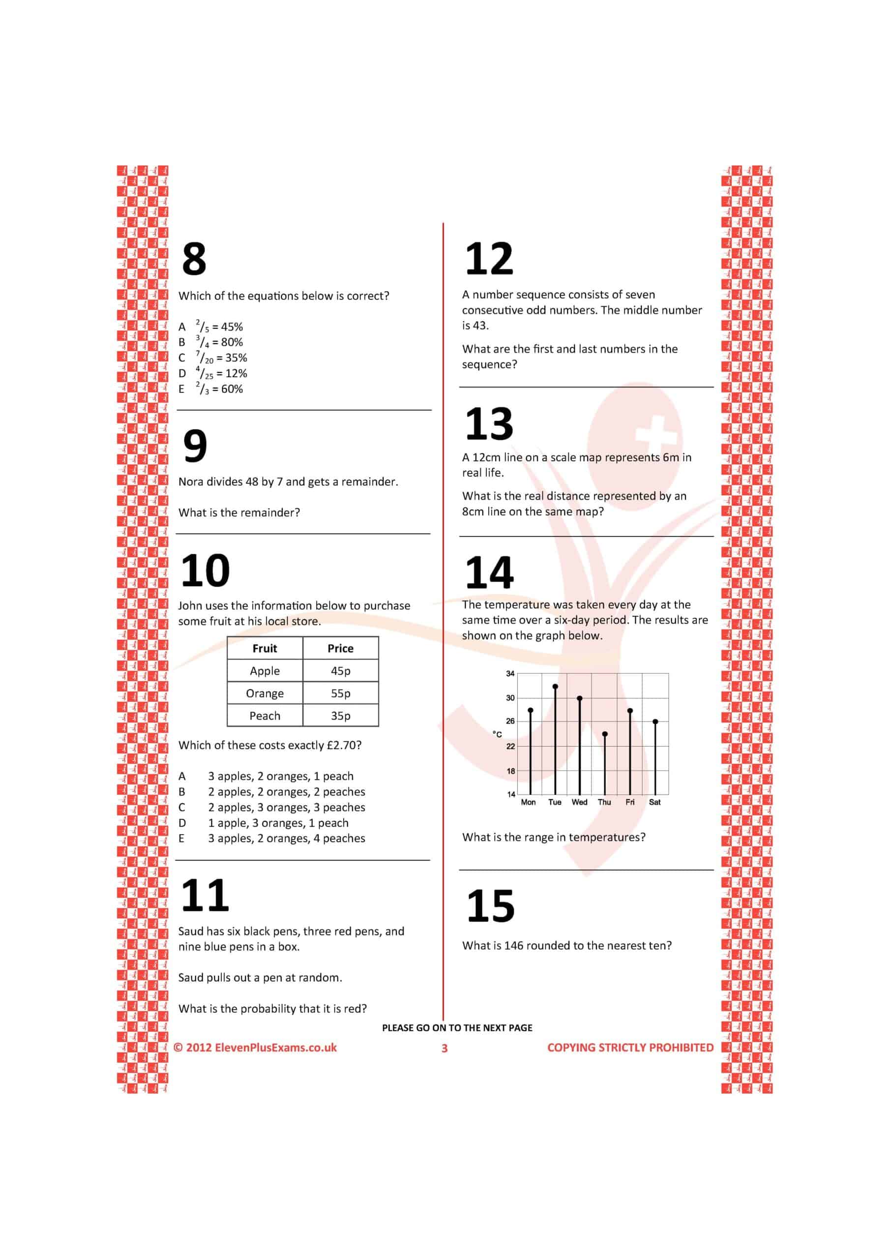 Eleven Plus Exams GL Maths Practice Papers (Multiple Choice) Book 1 (First Past the Post®) - Image 6