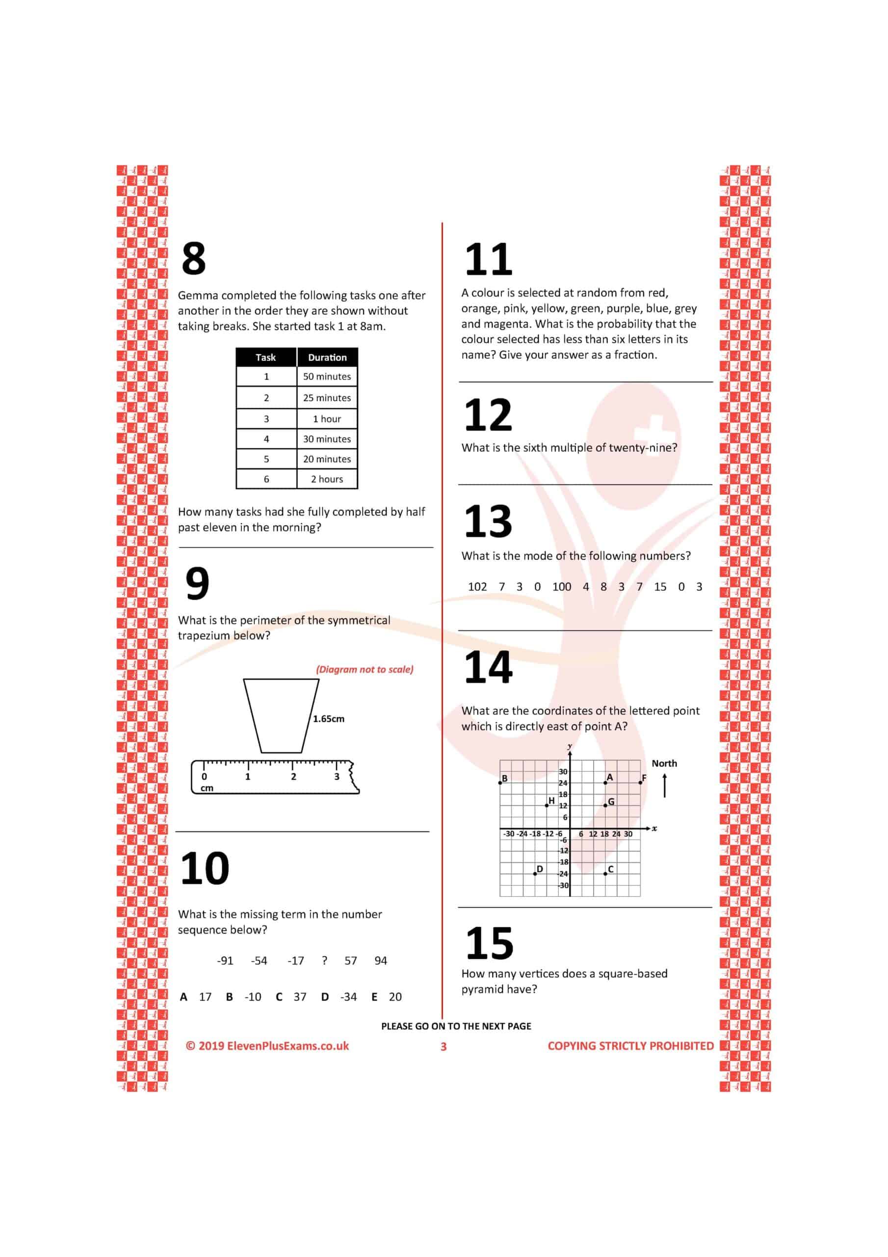 Eleven Plus Exams GL Maths Practice Papers (Multiple Choice) Book 2 (First Past the Post®) - Image 6