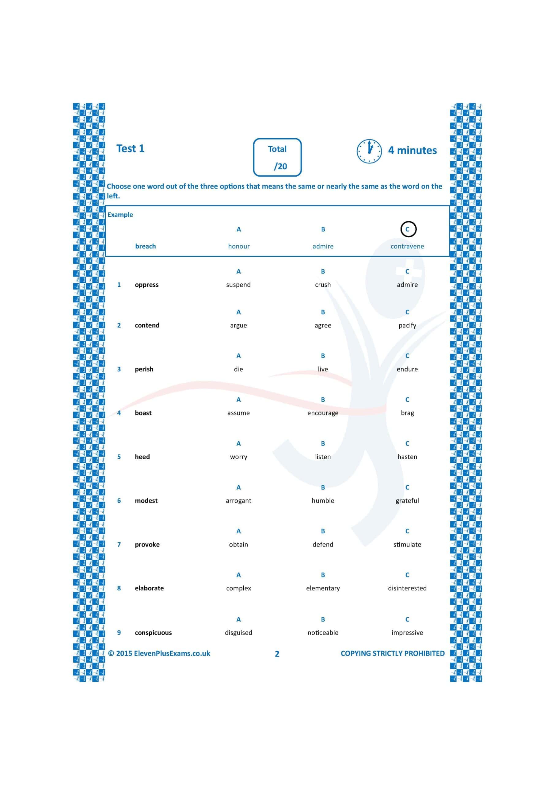 11+ Essentials - Verbal Reasoning: Vocabulary Book 1 (First Past the Post®) - Image 5