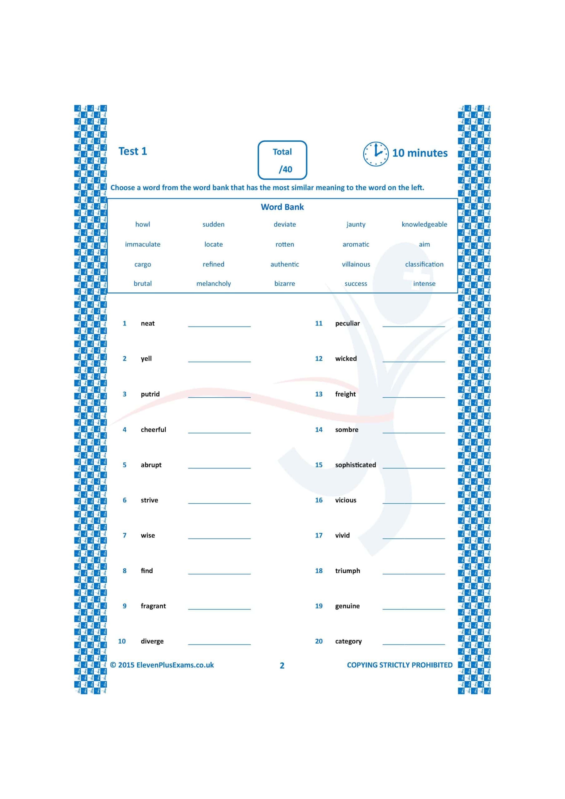 11+ Essentials - Verbal Reasoning: Vocabulary Book 3 (First Past the Post®) - Image 5