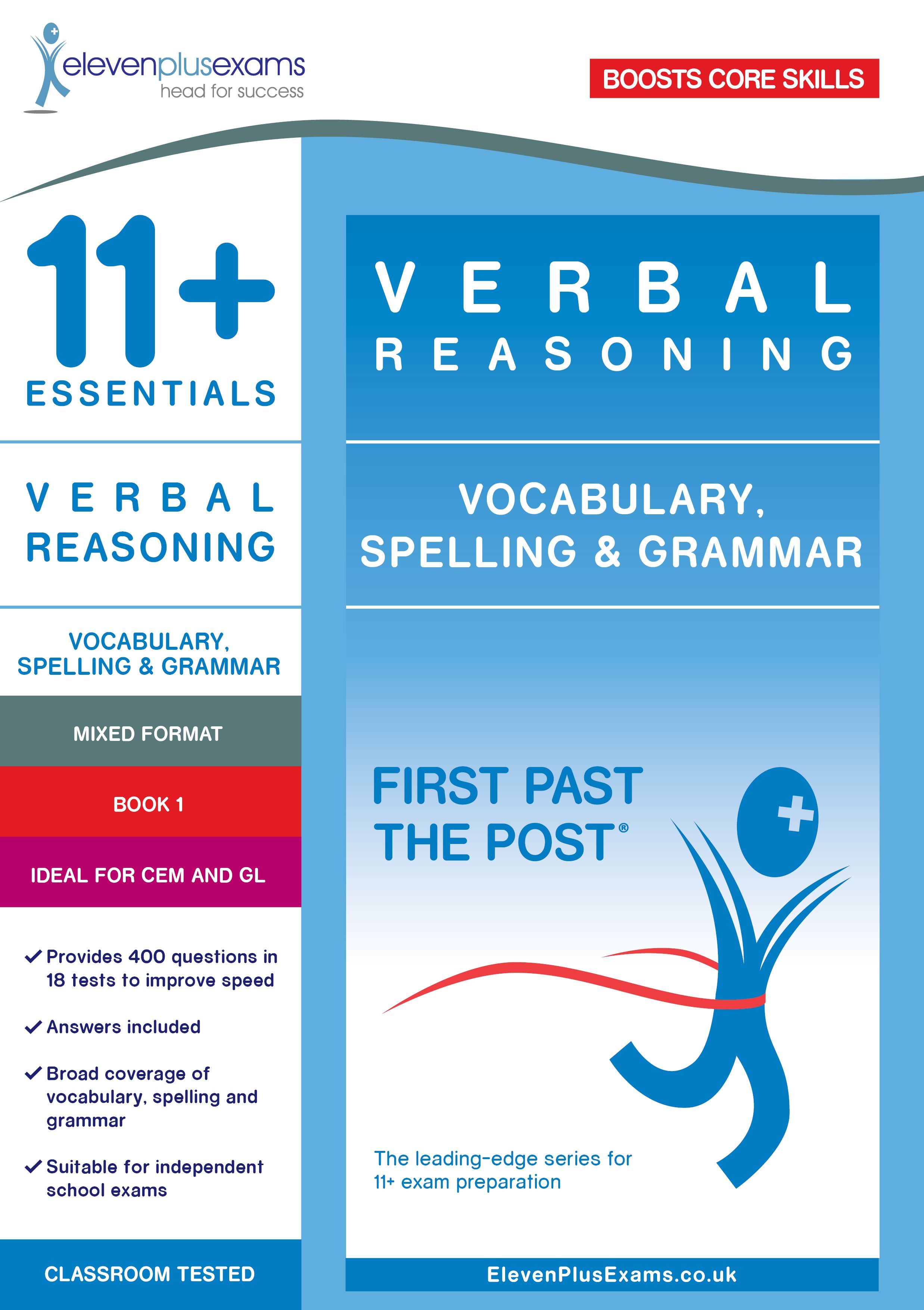 11+ Essentials - Verbal Reasoning: Grammar & Spelling  Book 1 (First Past the Post®)