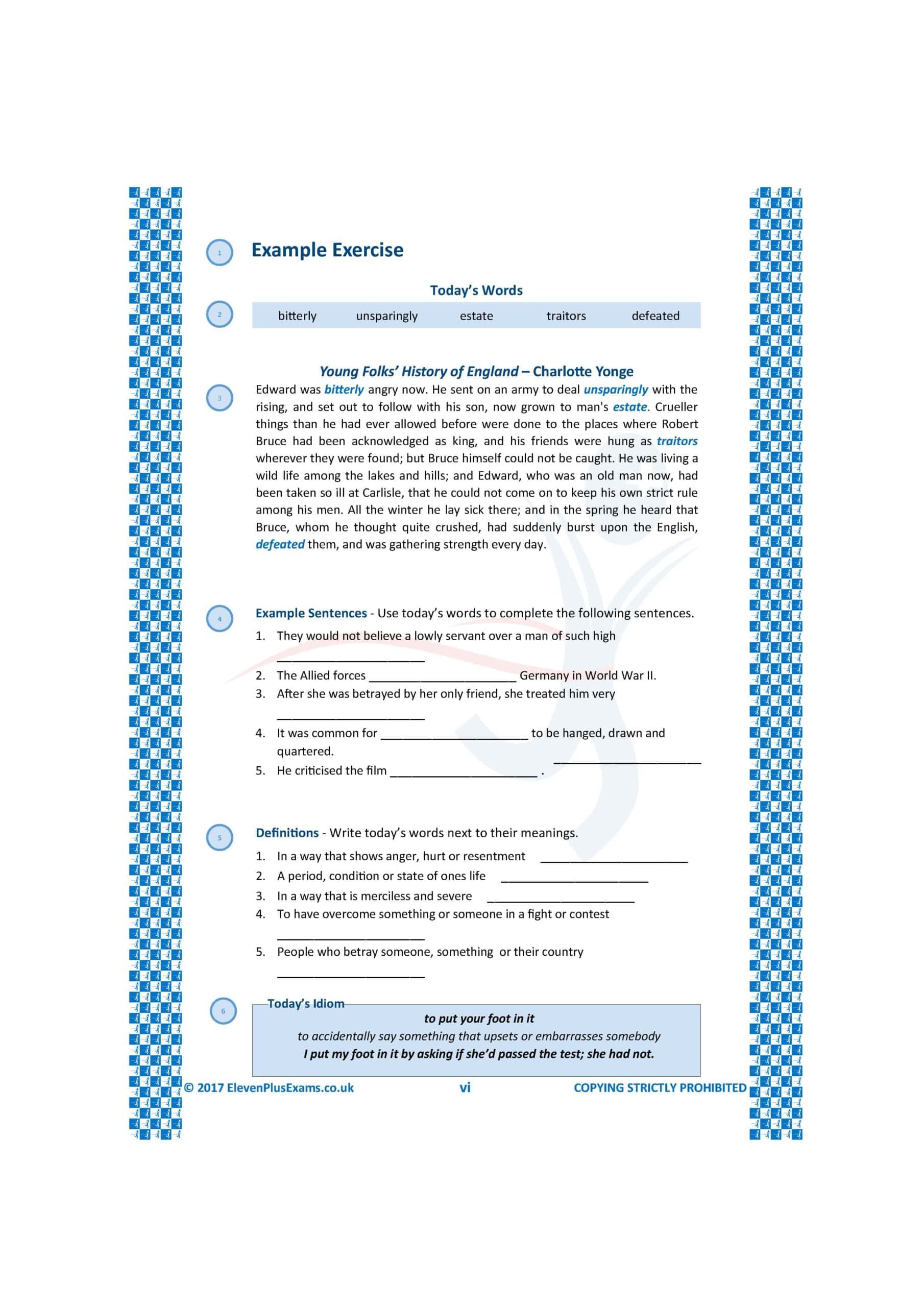 11+ Essentials - Vocabulary in Context Level 1 (First Past the Post®) - Image 4