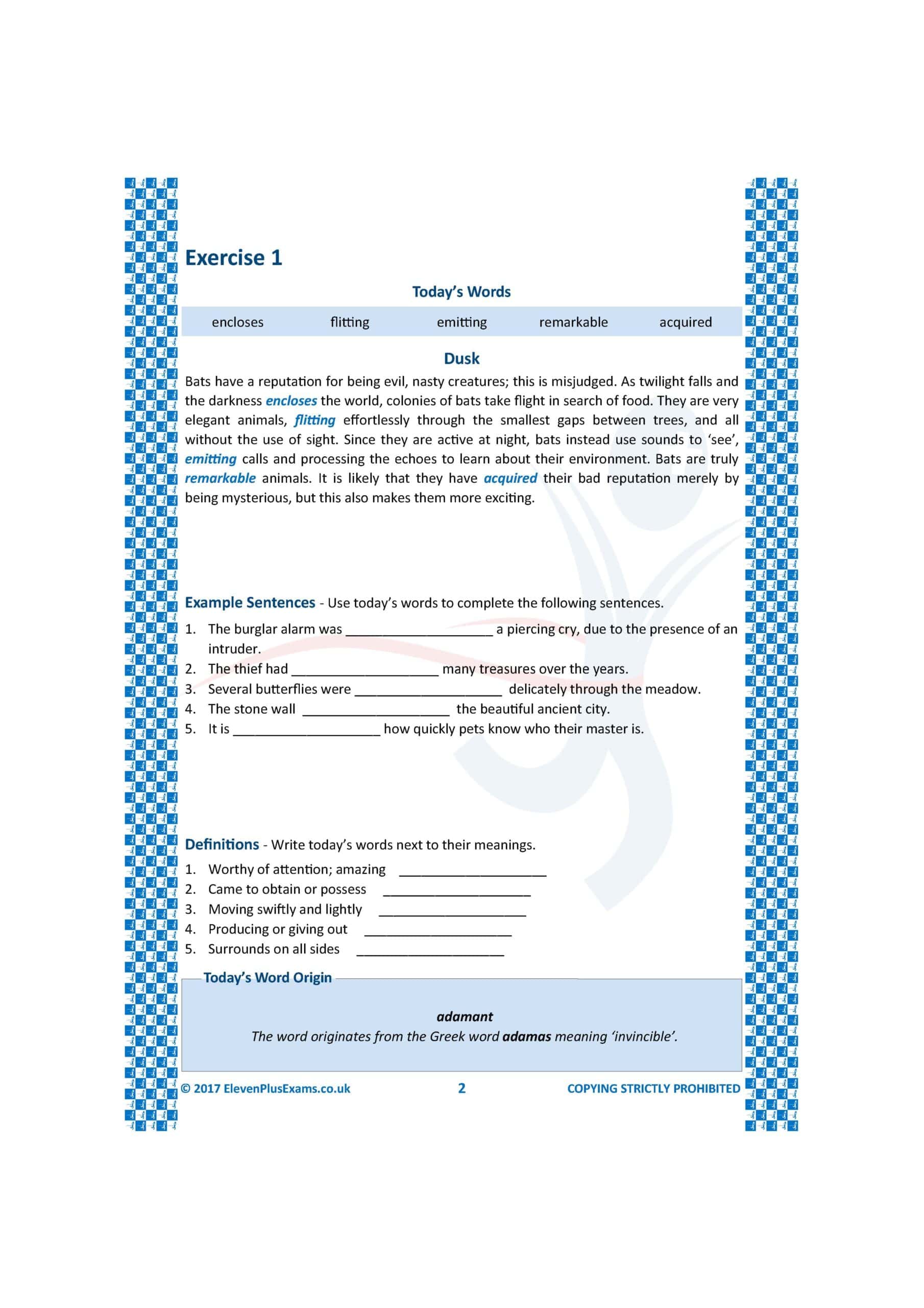 11+ Essentials - Vocabulary in Context  Level 3 (First Past the Post®) - Image 6