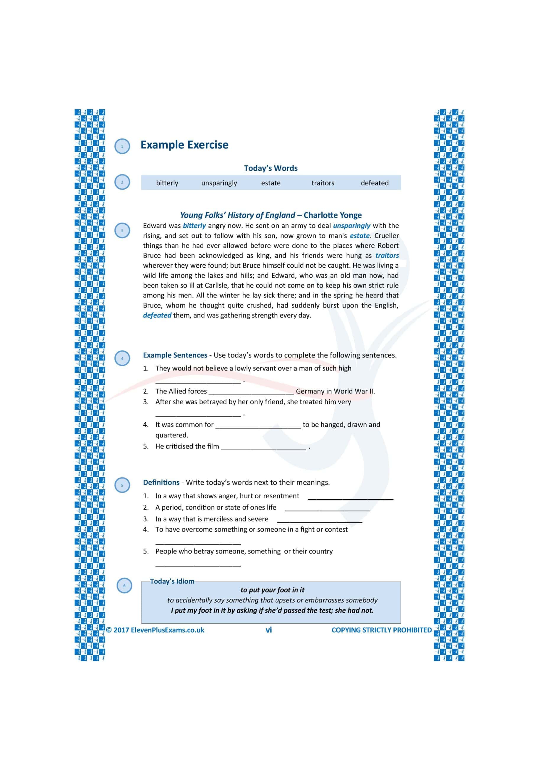 11+ Essentials - Vocabulary in Context  Level 4 (First Past the Post®) - Image 4