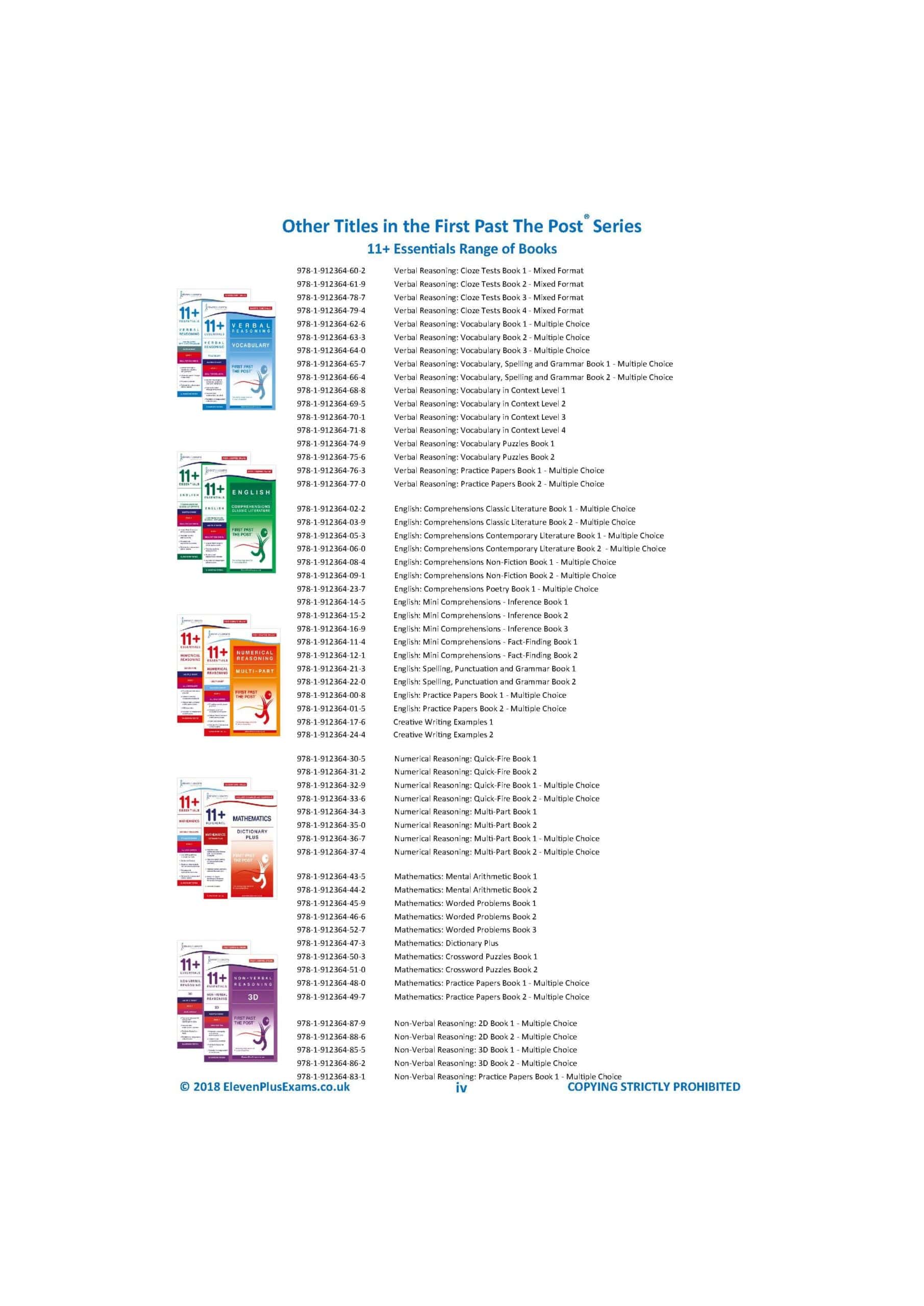 11+ Essentials - Verbal Reasoning: Cloze Book 3 (First Past the Post®) - Image 2