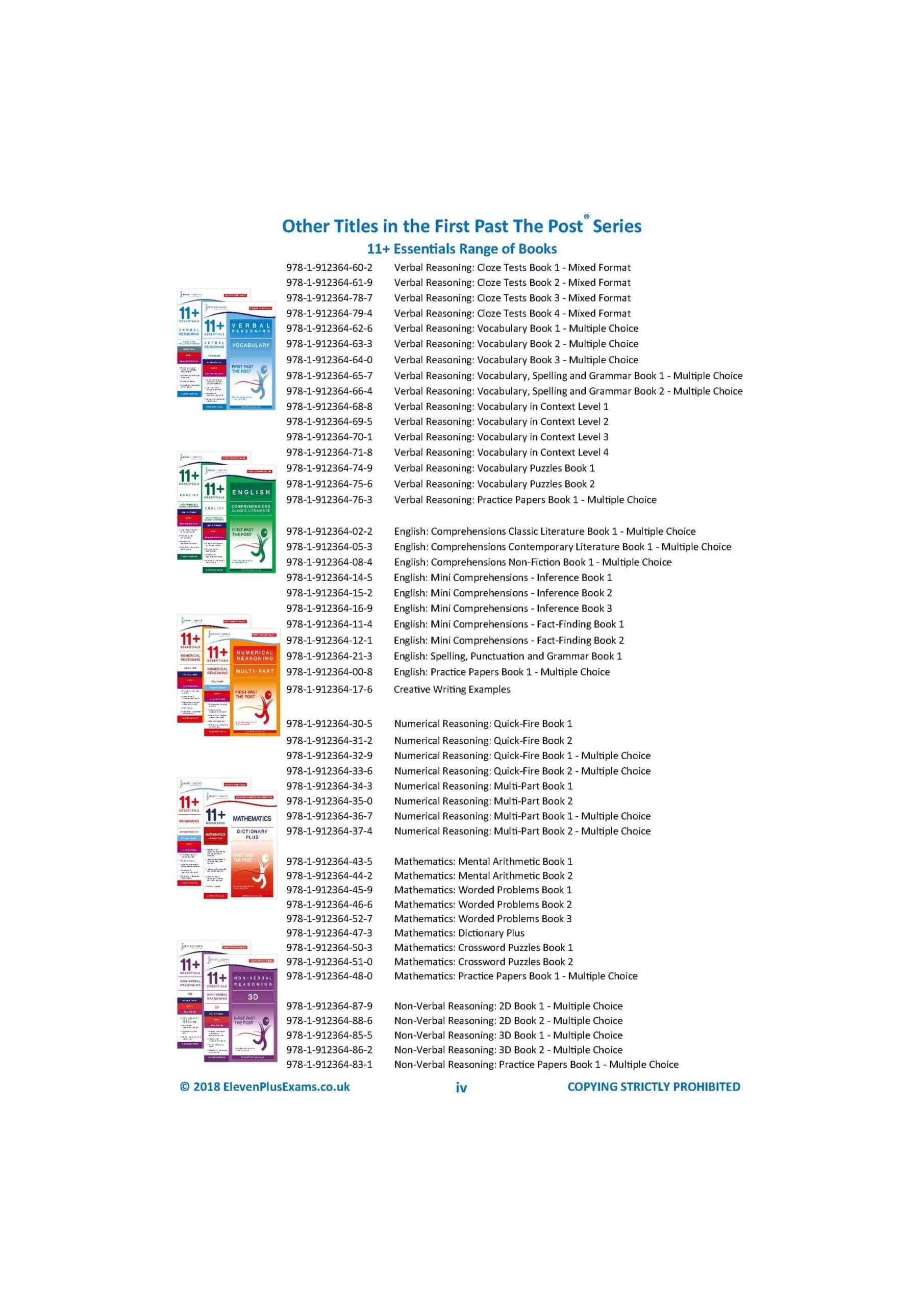 11+ Essentials - Verbal Reasoning: Cloze Book 4 (First Past the Post®) - Image 2