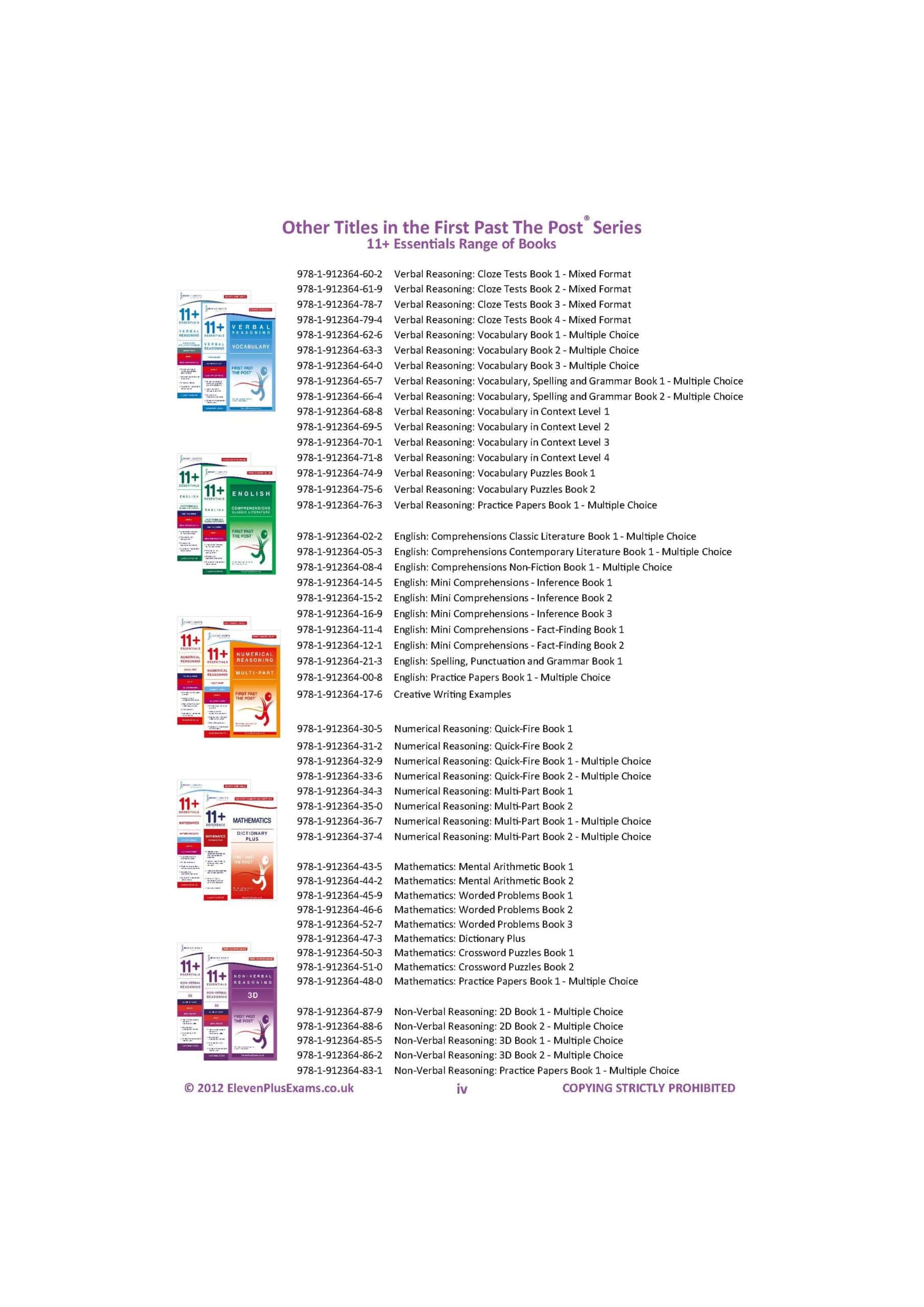 Eleven Plus Exams GL Non-Verbal Reasoning Practice Papers (Multiple Choice) Book 1 (First Past the Post®) - Image 2
