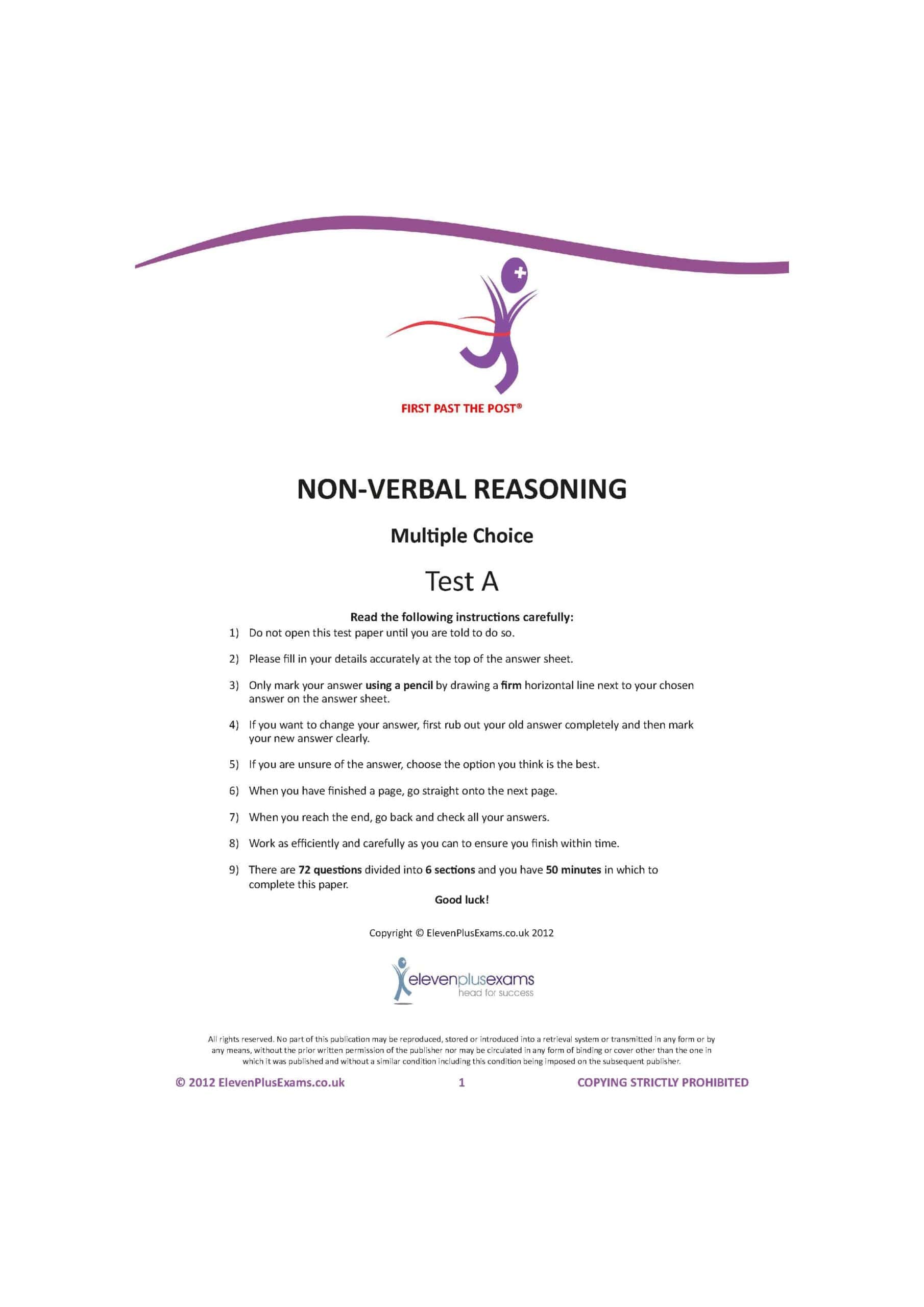 Eleven Plus Exams GL Non-Verbal Reasoning Practice Papers (Multiple Choice) Book 1 (First Past the Post®) - Image 4