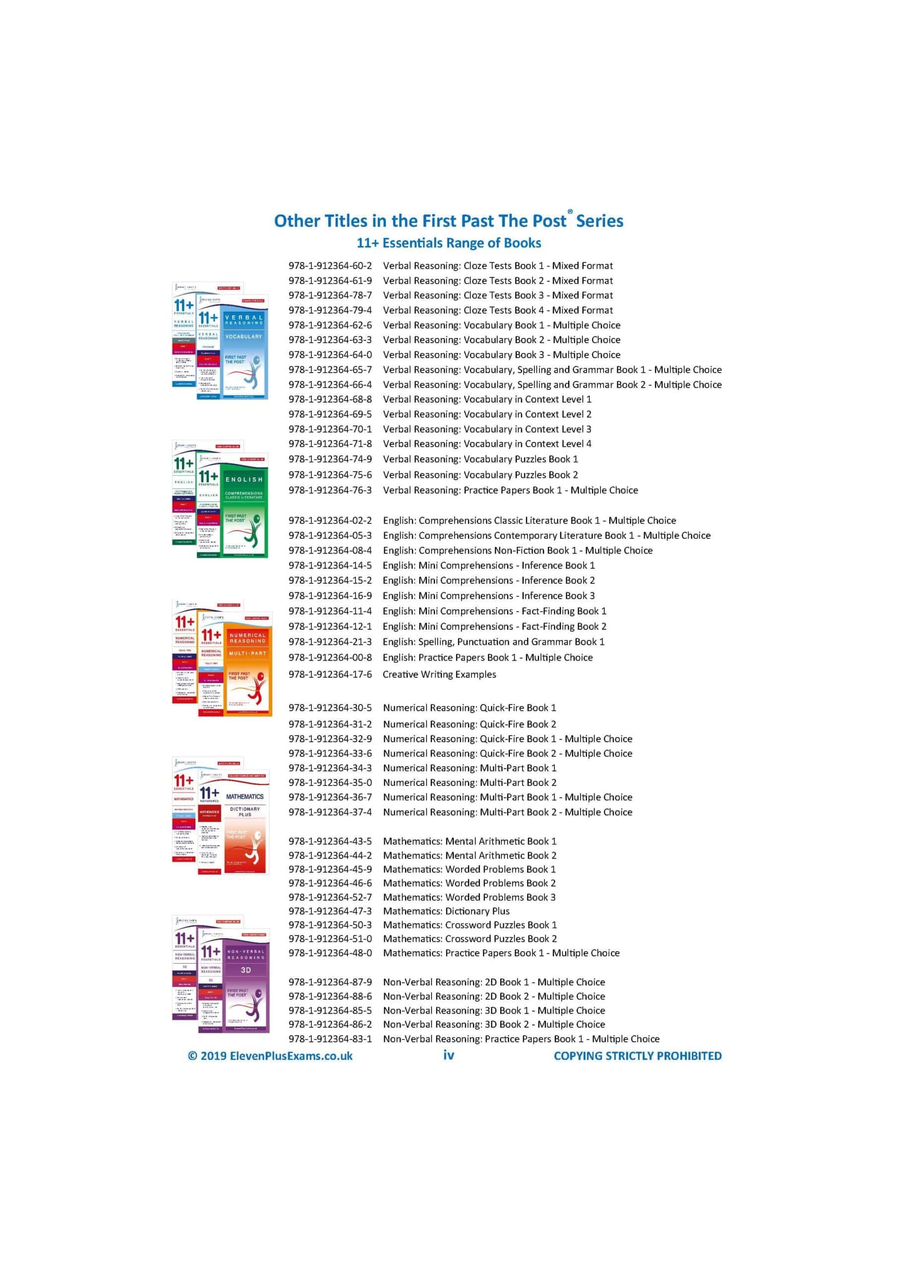 Eleven Plus Exams GL Verbal Reasoning Practice Papers (Multiple Choice) Book 2 (First Past The Post®) - Image 2