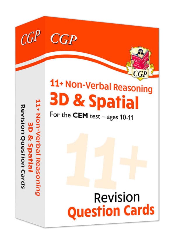 CGP 11+ CEM Revision Question Cards: Non-Verbal Reasoning 3D & Spatial - Ages 10-11