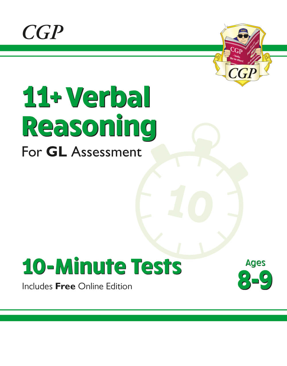 CGP 11+ GL 10-Minute Tests: Verbal Reasoning - Ages 8-9 (with Online Edition)