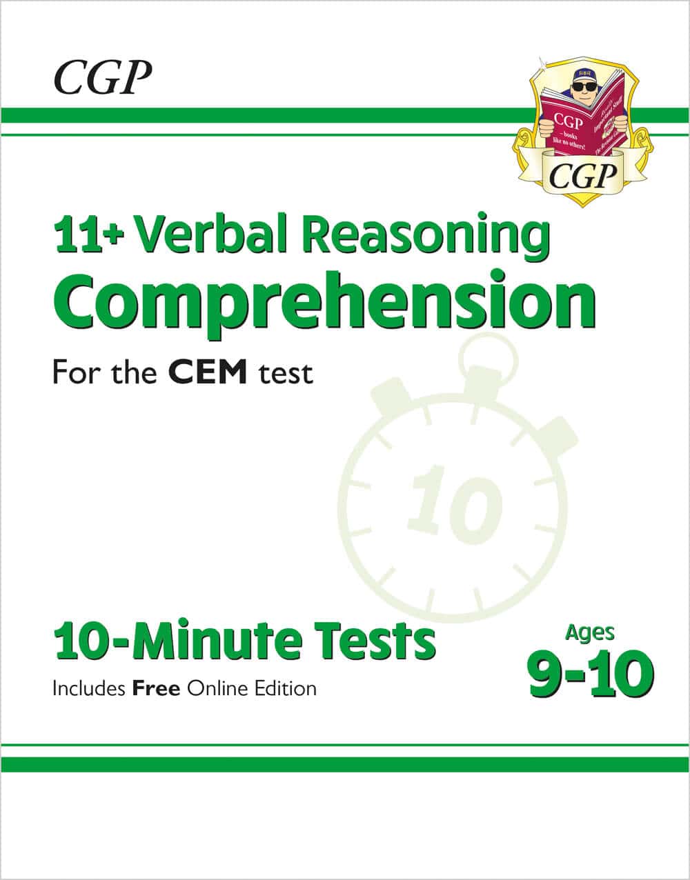 CGP 11+ CEM 10-Minute Tests: Comprehension - Ages 9-10 (with Online Edition)